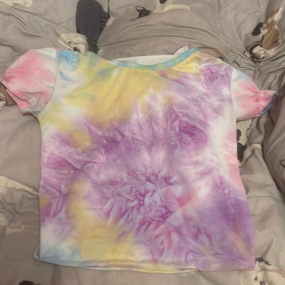 I am selling a pretty tie dye crop top